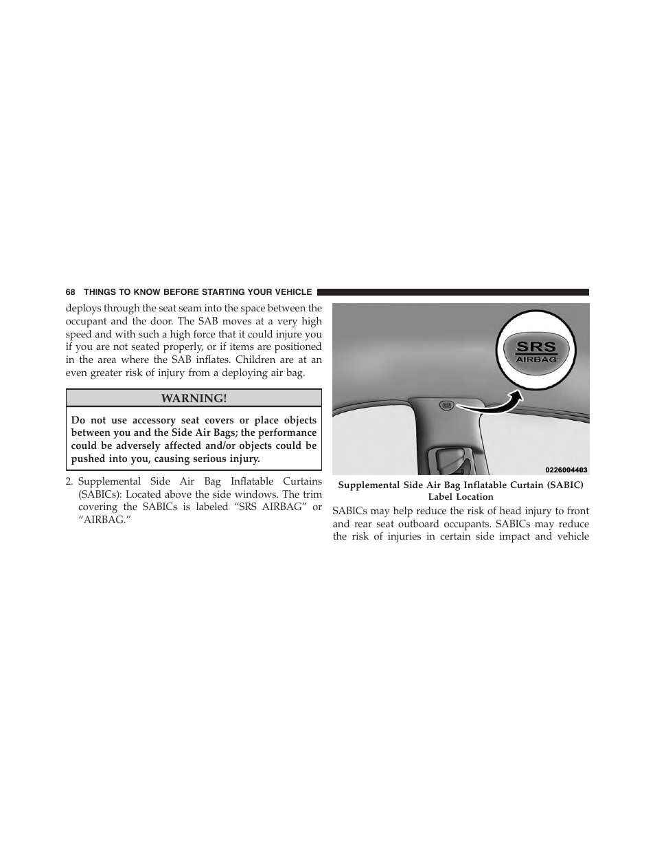 Dodge 2015 Journey - Owner Manual User Manual | Page 70 / 657
