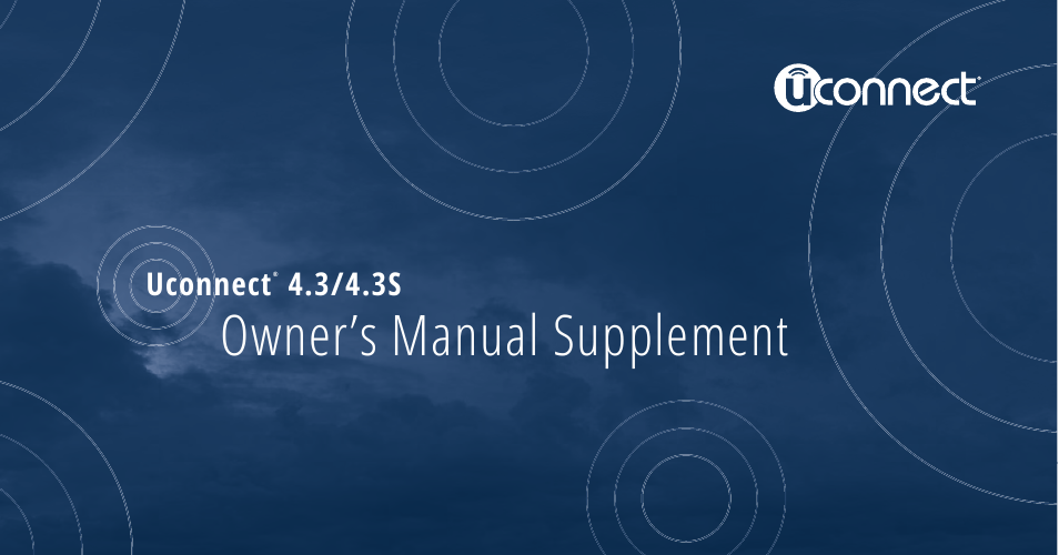 Dodge 2015 Journey - Uconnect 4.3 Manual User Manual | 42 pages