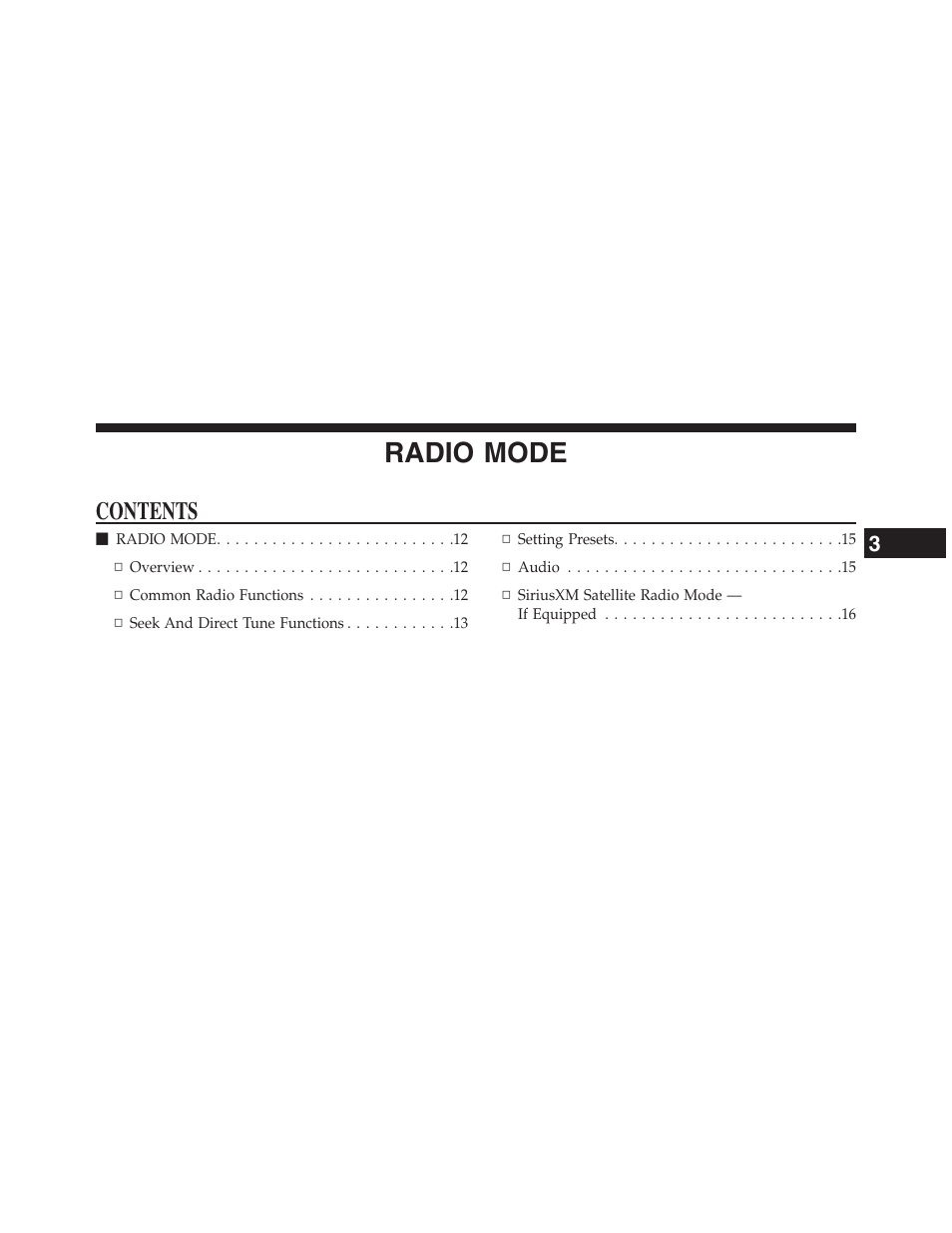 Dodge 2015 Journey - Uconnect 4.3 Manual User Manual | Page 12 / 42
