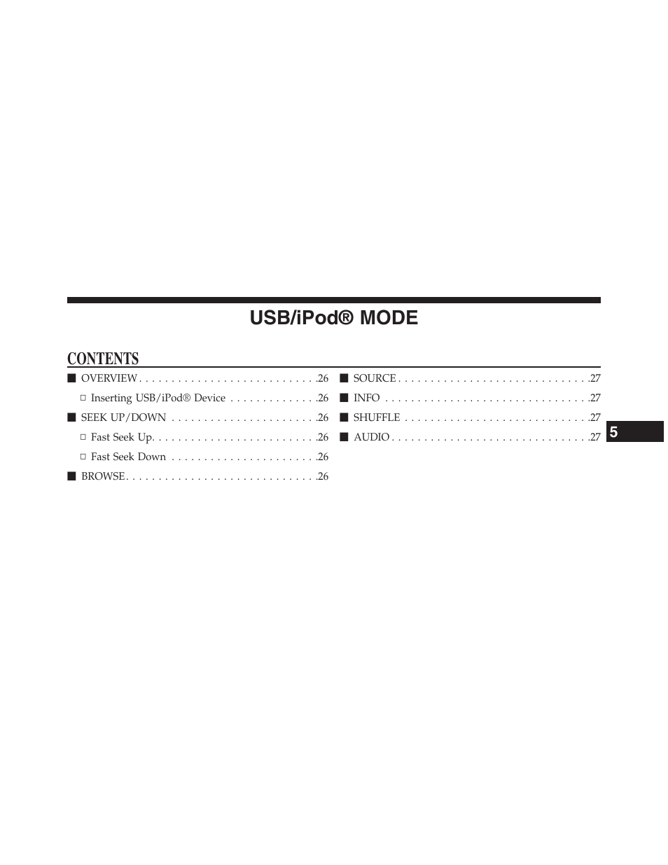 Dodge 2015 Journey - Uconnect 4.3 Manual User Manual | Page 26 / 42