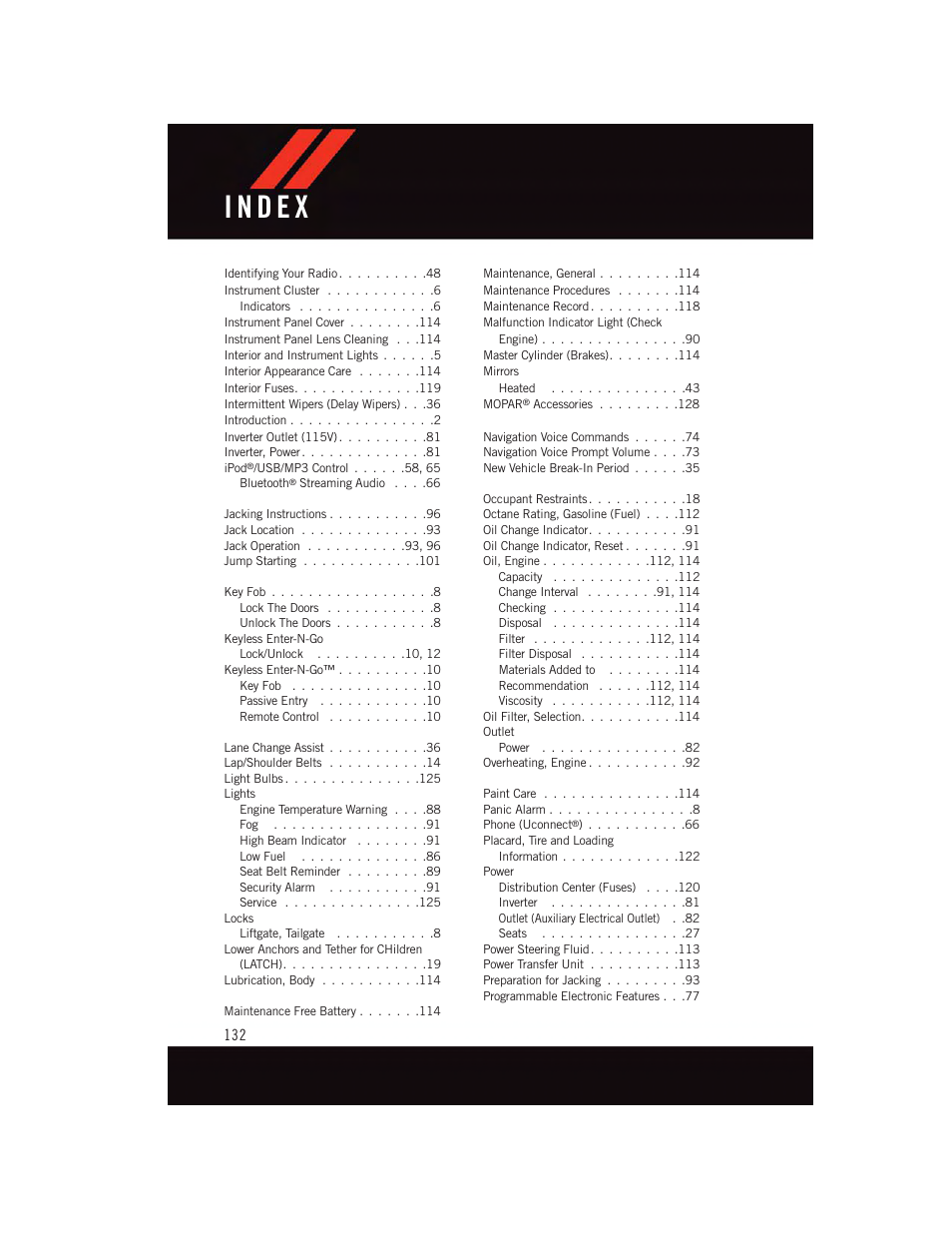 Dodge 2015 Journey - User Guide User Manual | Page 134 / 140