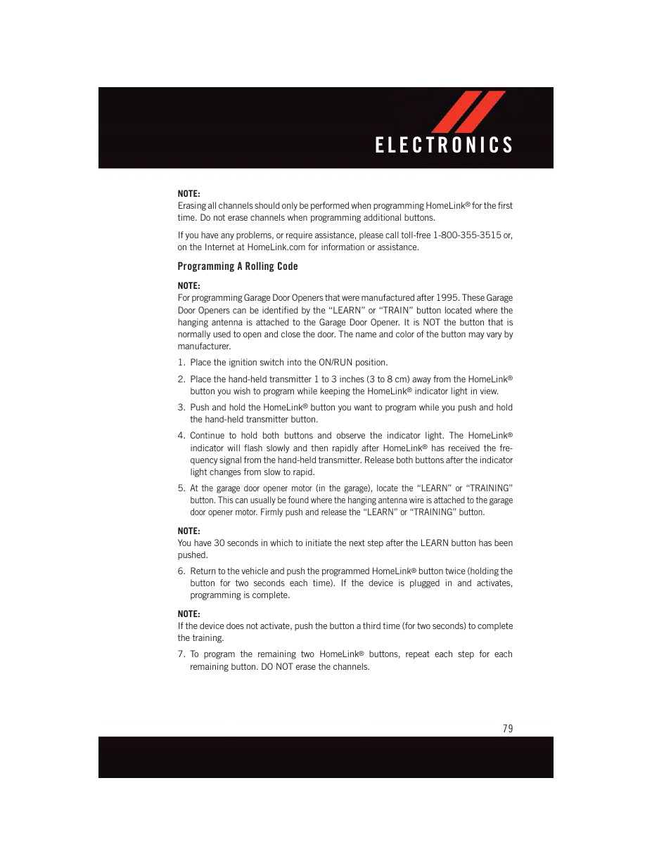 Programming a rolling code | Dodge 2015 Journey - User Guide User Manual | Page 81 / 140