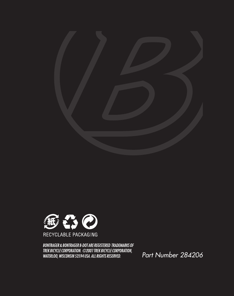 Bontrager Aerobar Race X Lite User Manual | 66 pages