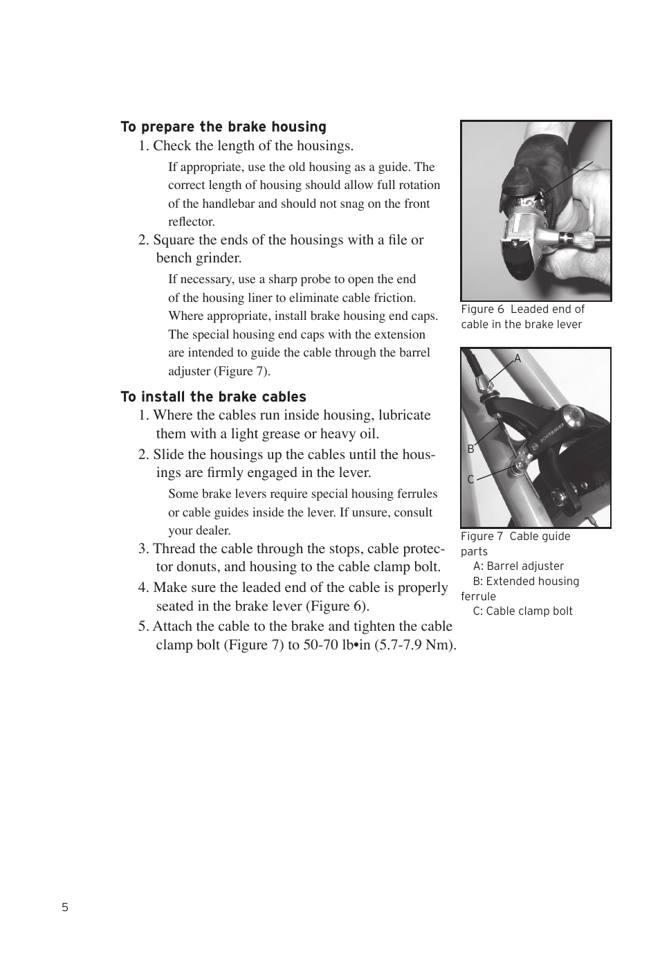 Bontrager Road Brakeset Speed LimitTM User Manual | Page 8 / 41
