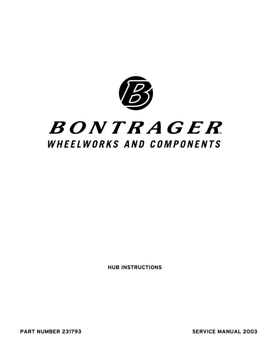 Bontrager 231793 User Manual | 30 pages