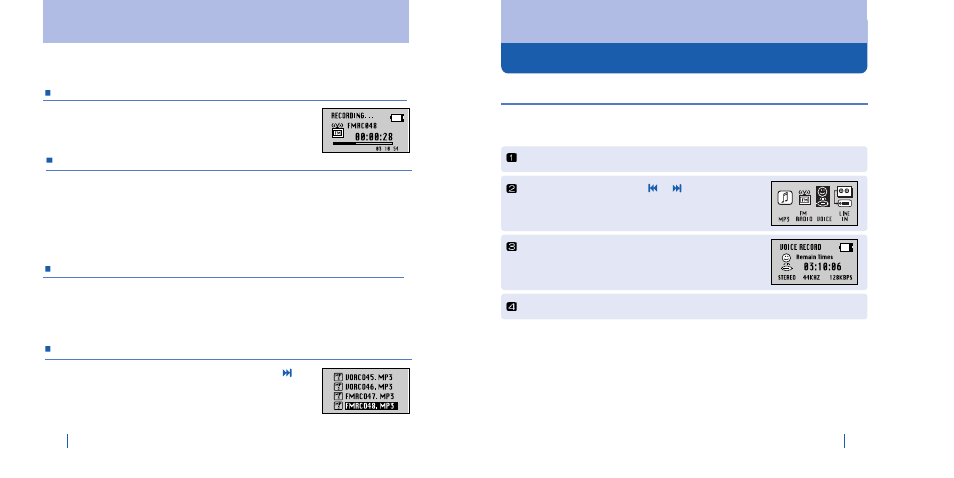 Voice recording by one touch | BoomGear MP-825BT User Manual | Page 21 / 31
