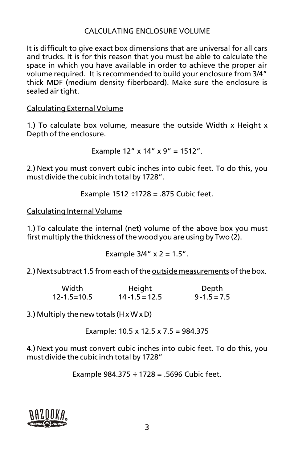 Bazooka ELW8018 User Manual | Page 4 / 16