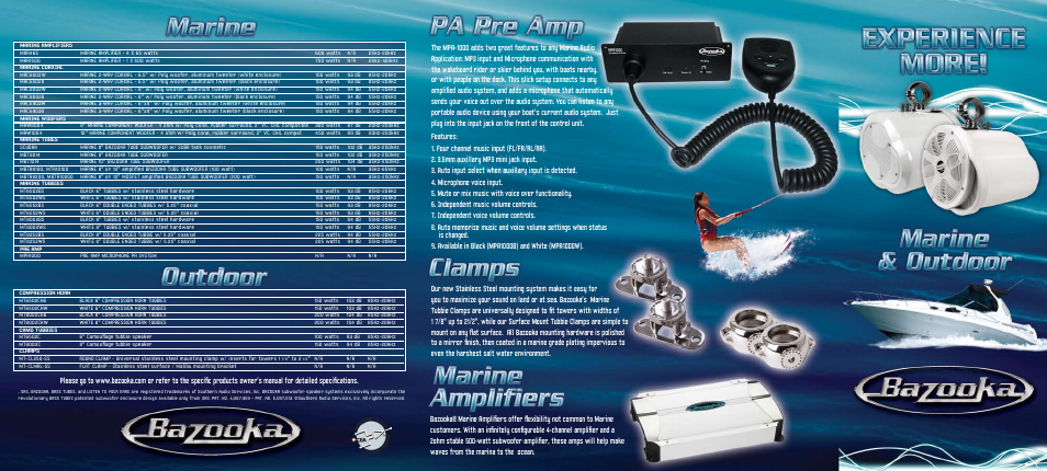 Bazooka Marine MAA465 User Manual | 2 pages