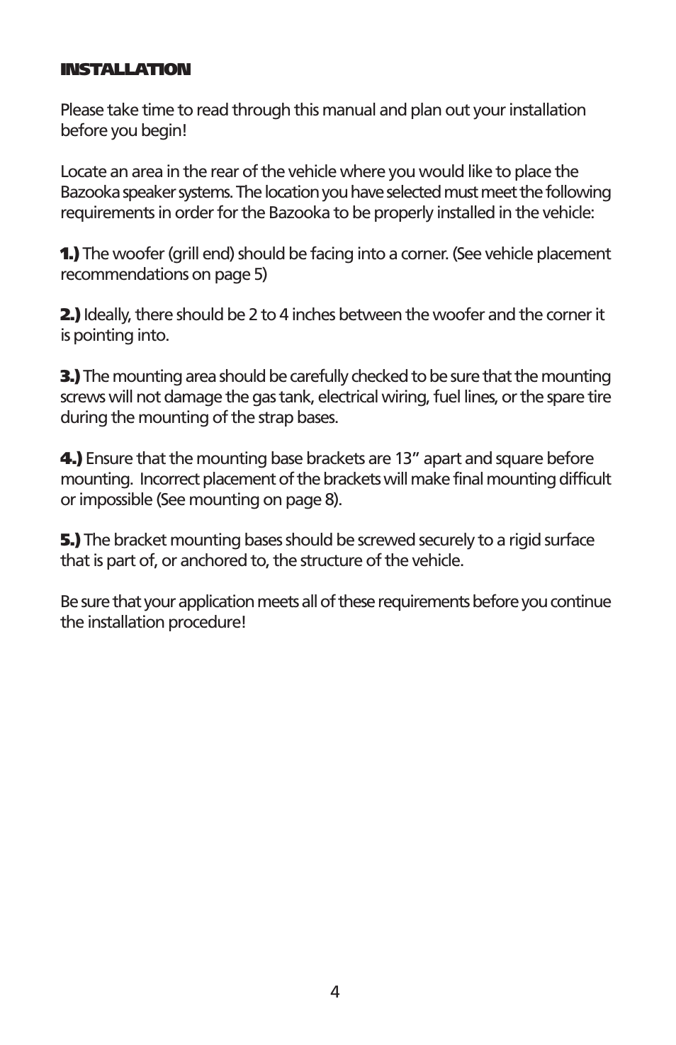 Bazooka NOS8W User Manual | Page 5 / 12