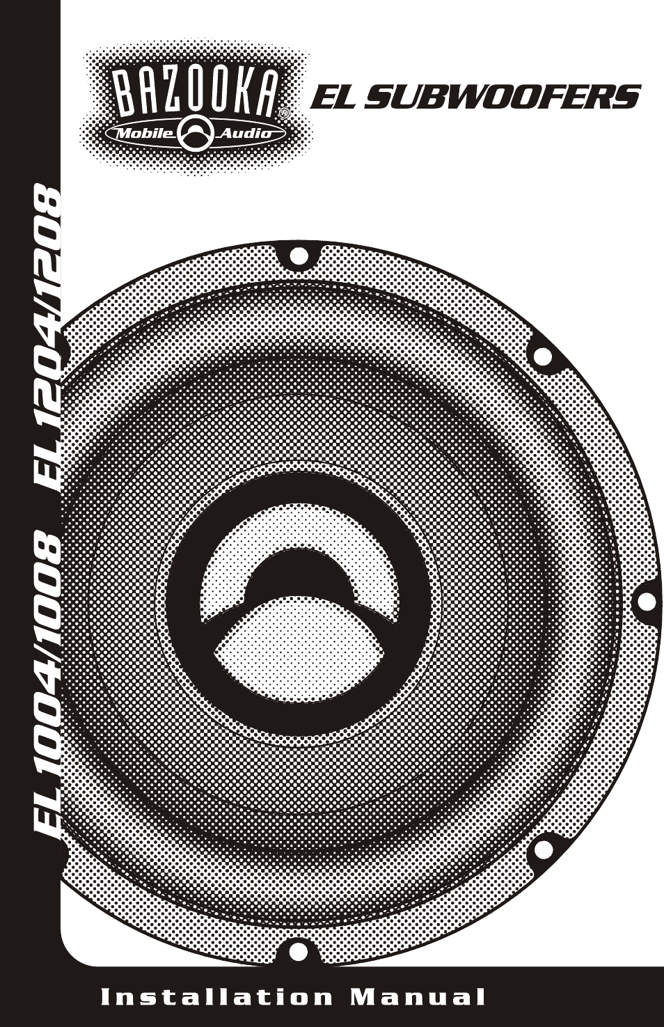 Bazooka EL1008 User Manual | 12 pages