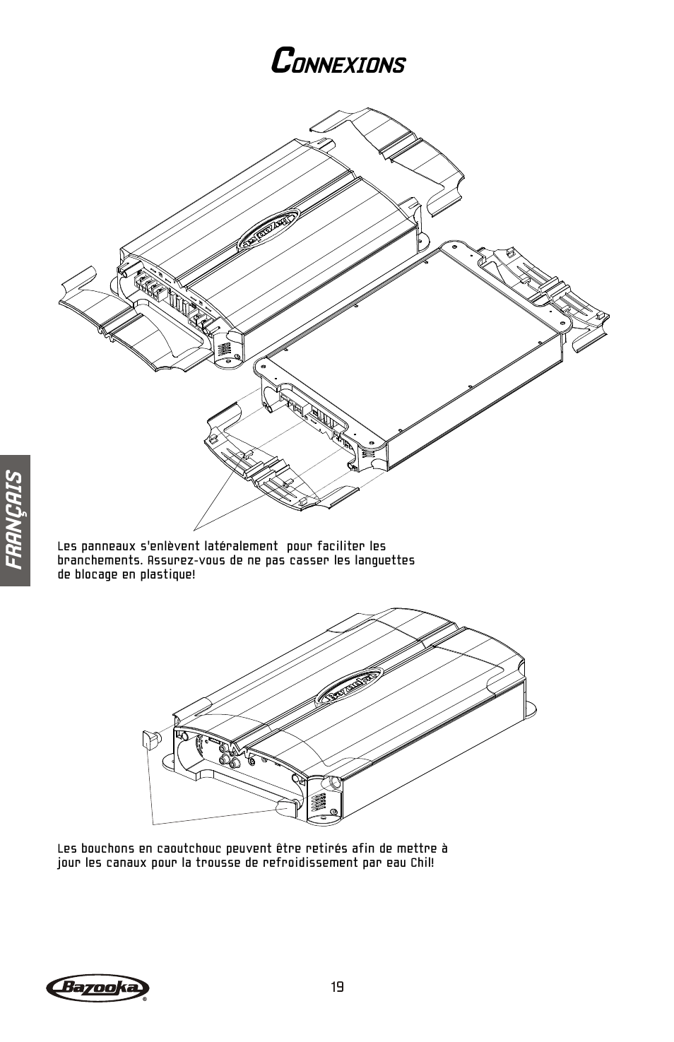 Fr an ç ai s, Onnexions | Bazooka Mardi Gras Series MGA4150 User Manual | Page 20 / 44