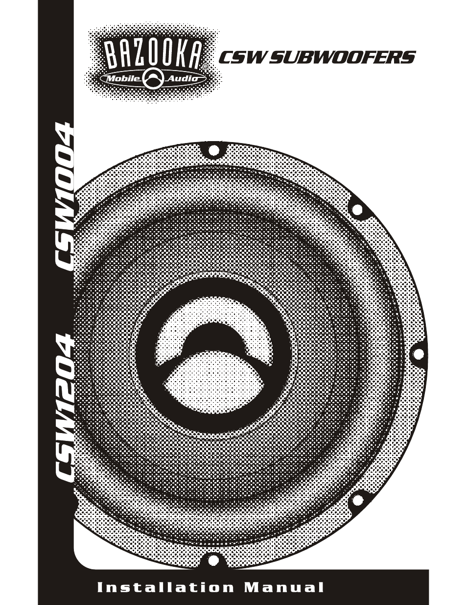 Bazooka CSW1204 User Manual | 8 pages