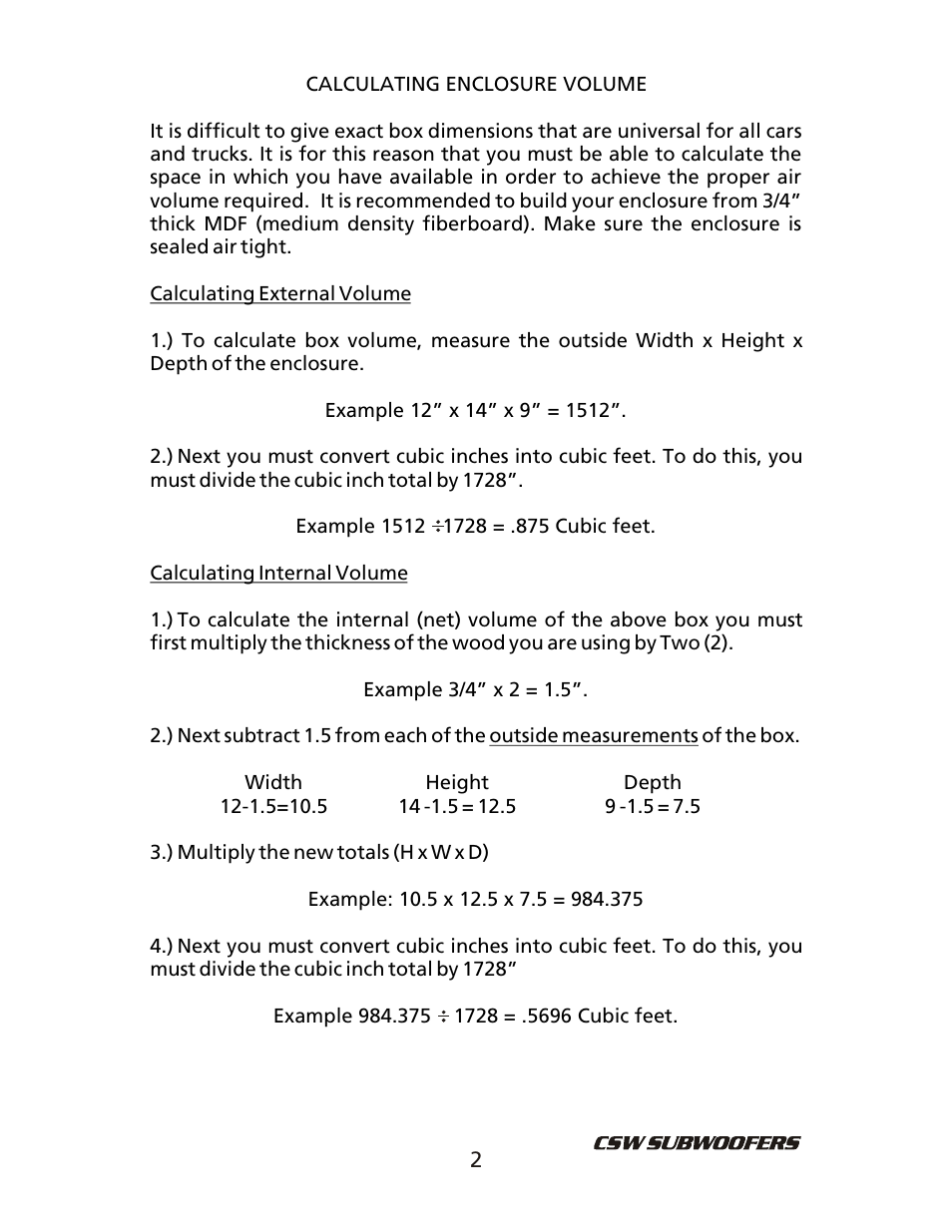 Bazooka CSW1204 User Manual | Page 3 / 8