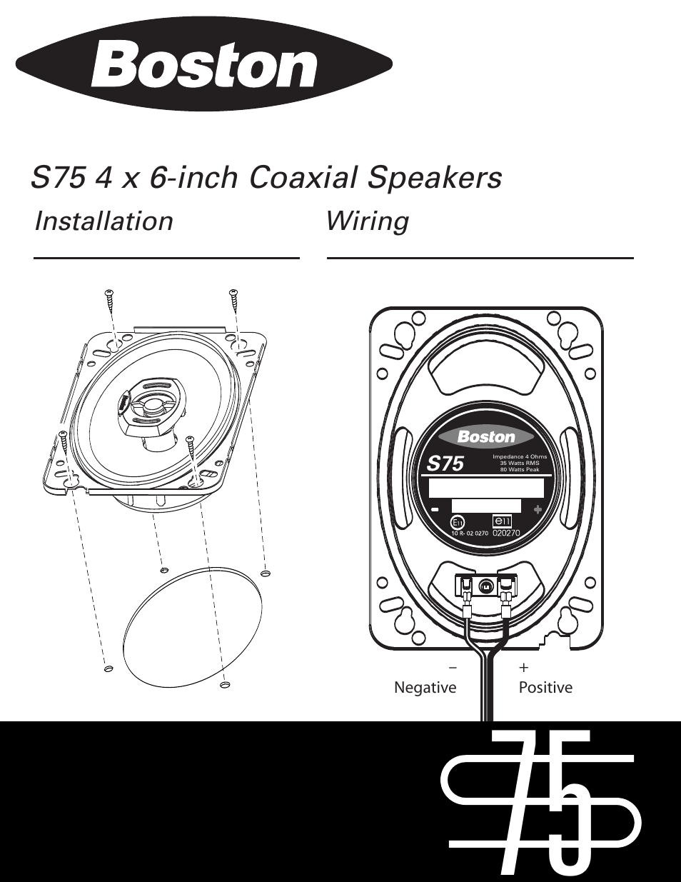 Boston Dynamics S75 User Manual | Page 2 / 2