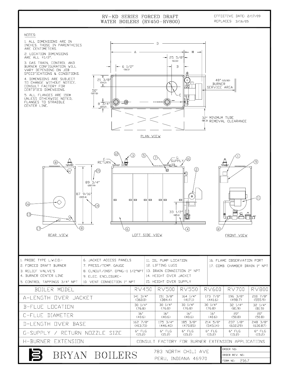 Bryan Boilers RV-KD Series User Manual | 2 pages