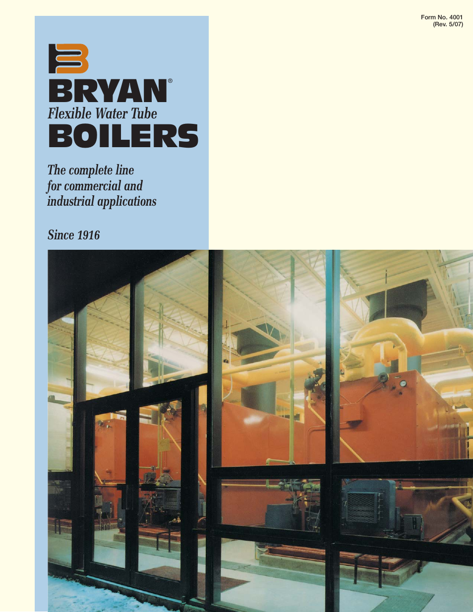 Bryan Boilers Flexible Water Tube Boilers User Manual | 8 pages