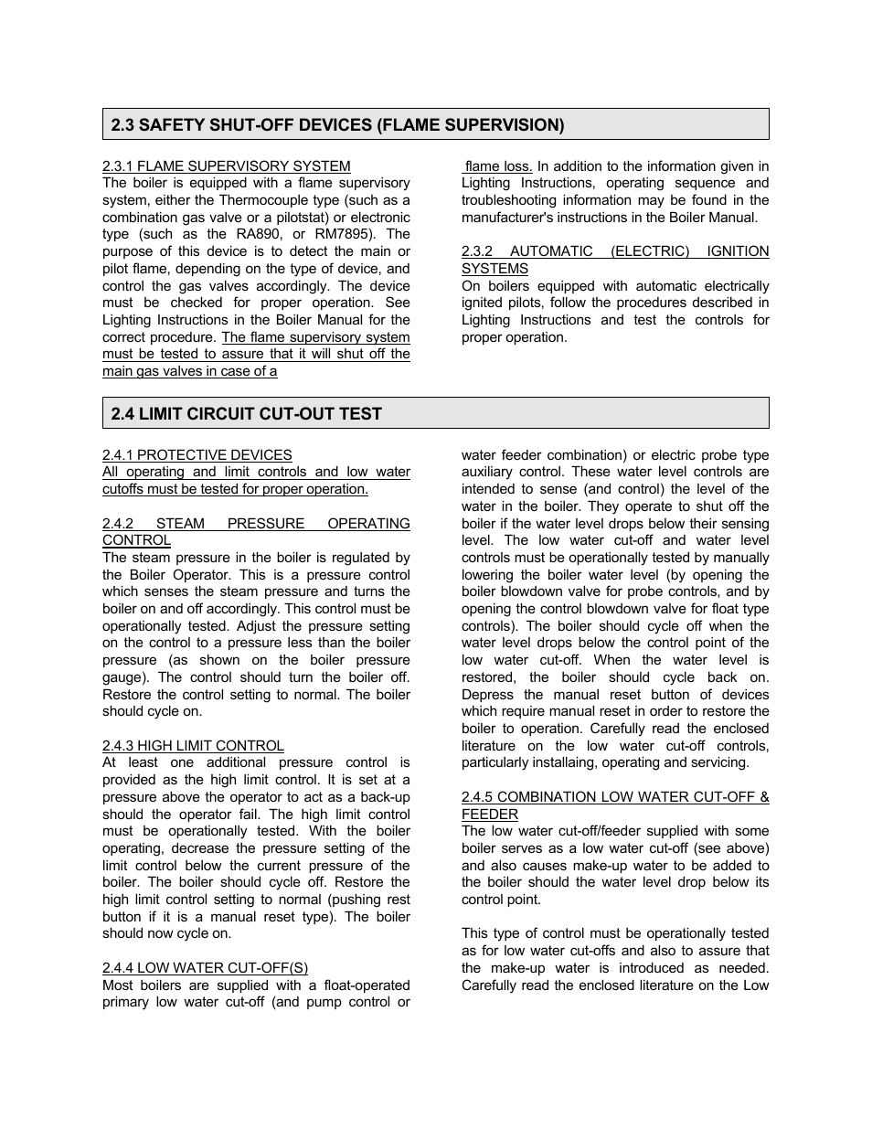 Bryan Boilers Forced Draft Steam Boilers User Manual | Page 24 / 37