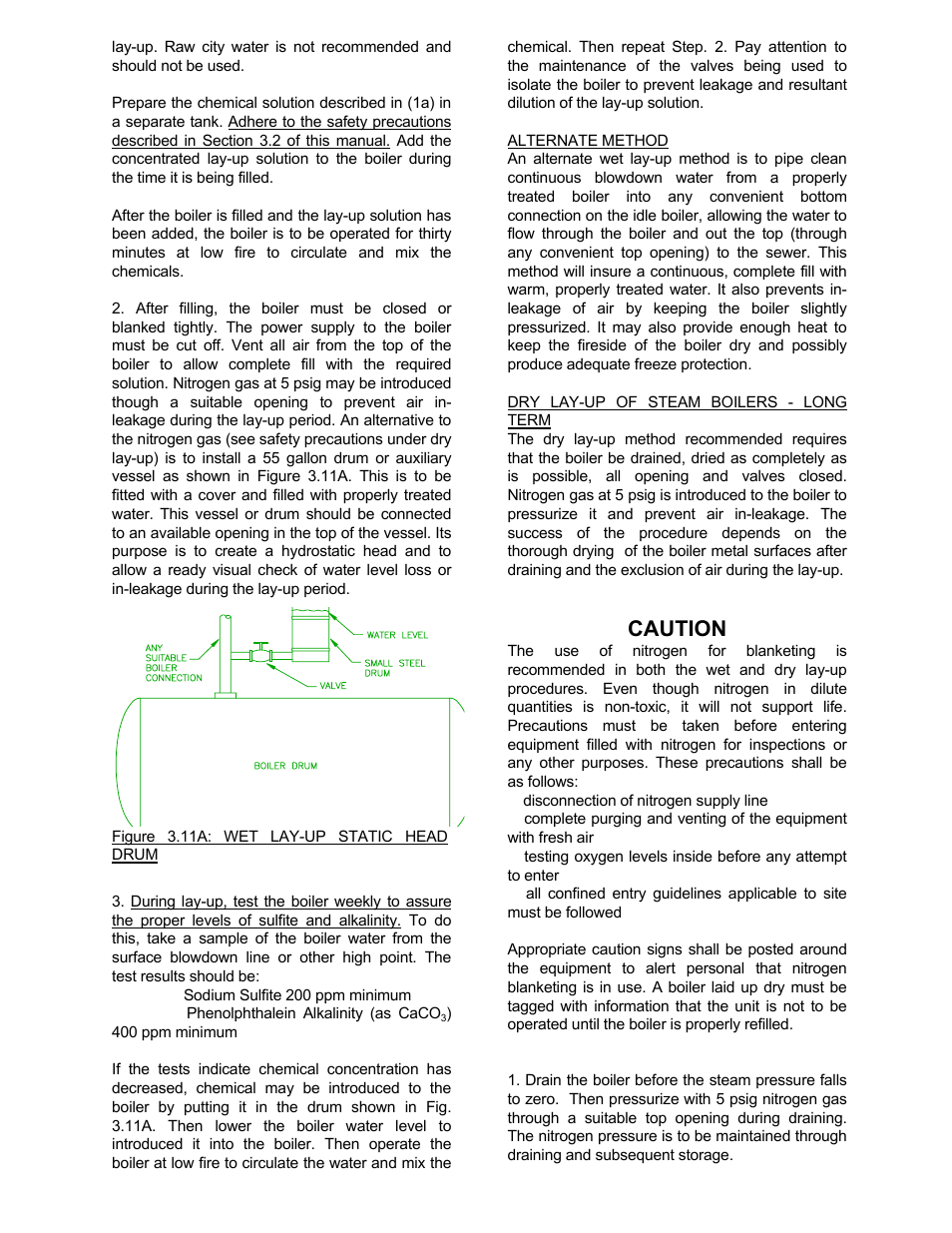 Caution | Bryan Boilers Forced Draft Steam Boilers User Manual | Page 36 / 37