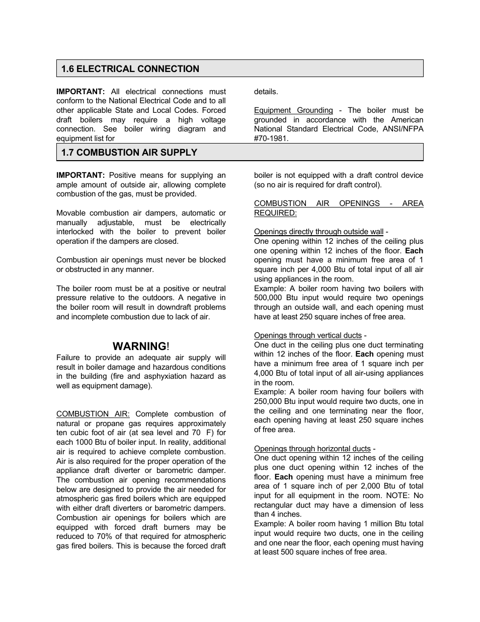 Bryan Boilers Forced Draft Steam Boilers User Manual | Page 6 / 37