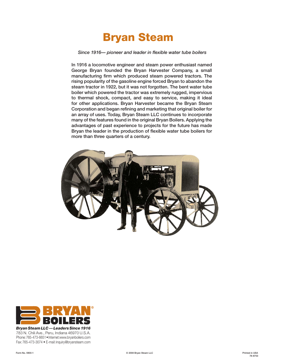 Bryan steam | Bryan Boilers Tube Steel Boilers User Manual | Page 8 / 8