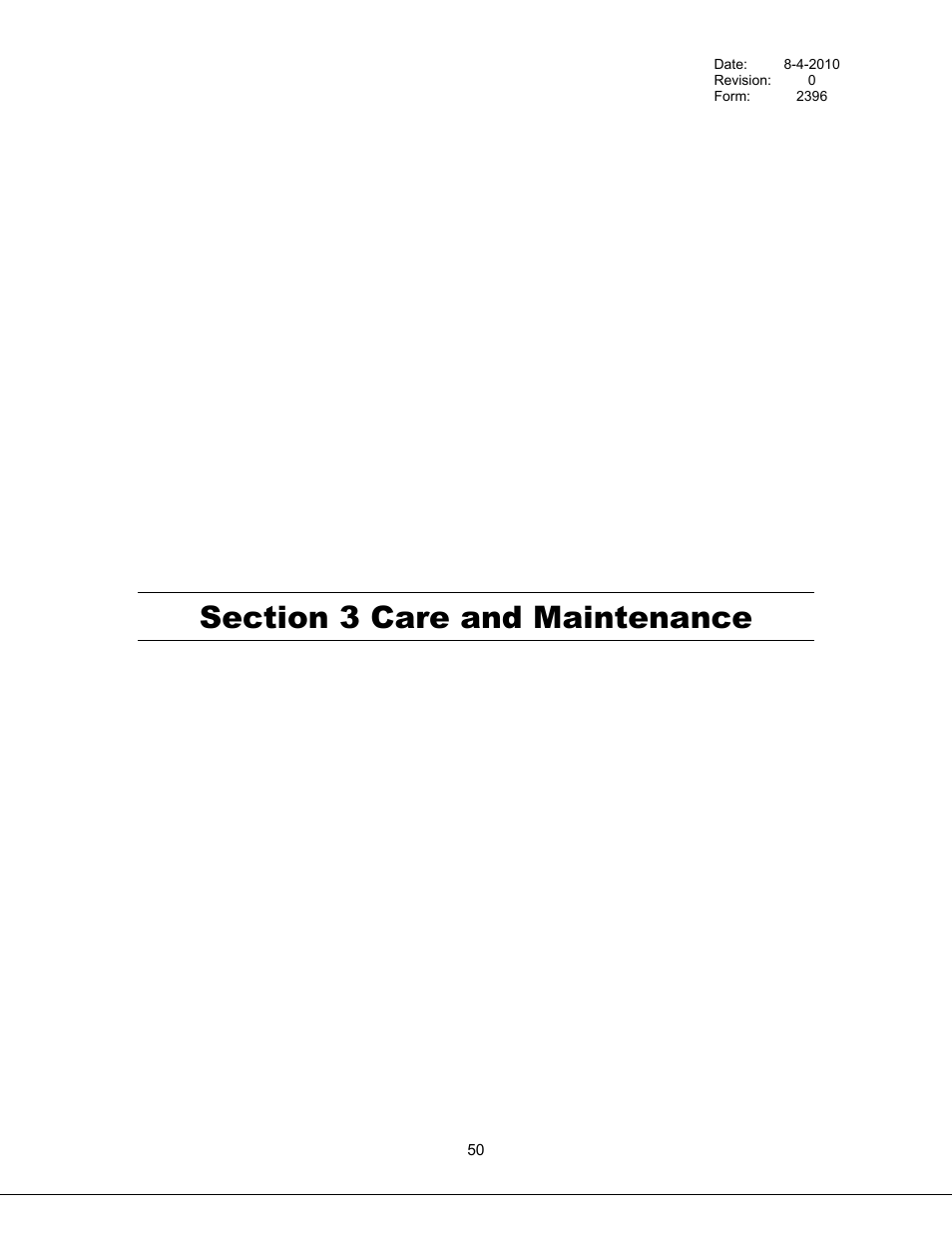 Care and maintenance, Section 3 care and maintenance | Bryan Boilers Triple-Flex High Efficiency Boilers & 300 User Manual | Page 56 / 81