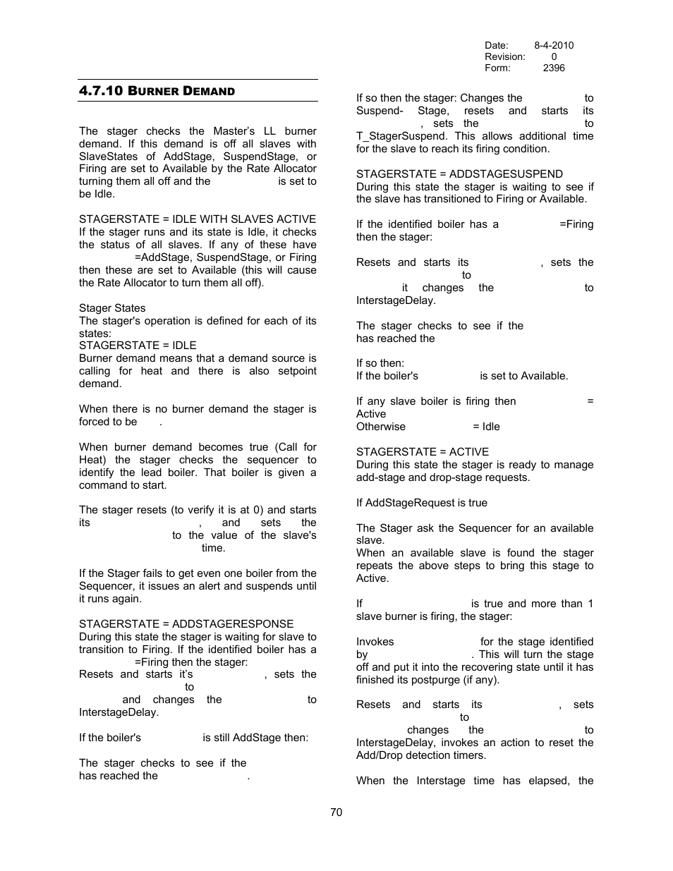 Burner demand, 10 burner demand | Bryan Boilers Triple-Flex High Efficiency Boilers & 300 User Manual | Page 76 / 81