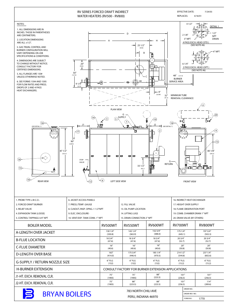 Bryan Boilers 1770 User Manual | 2 pages