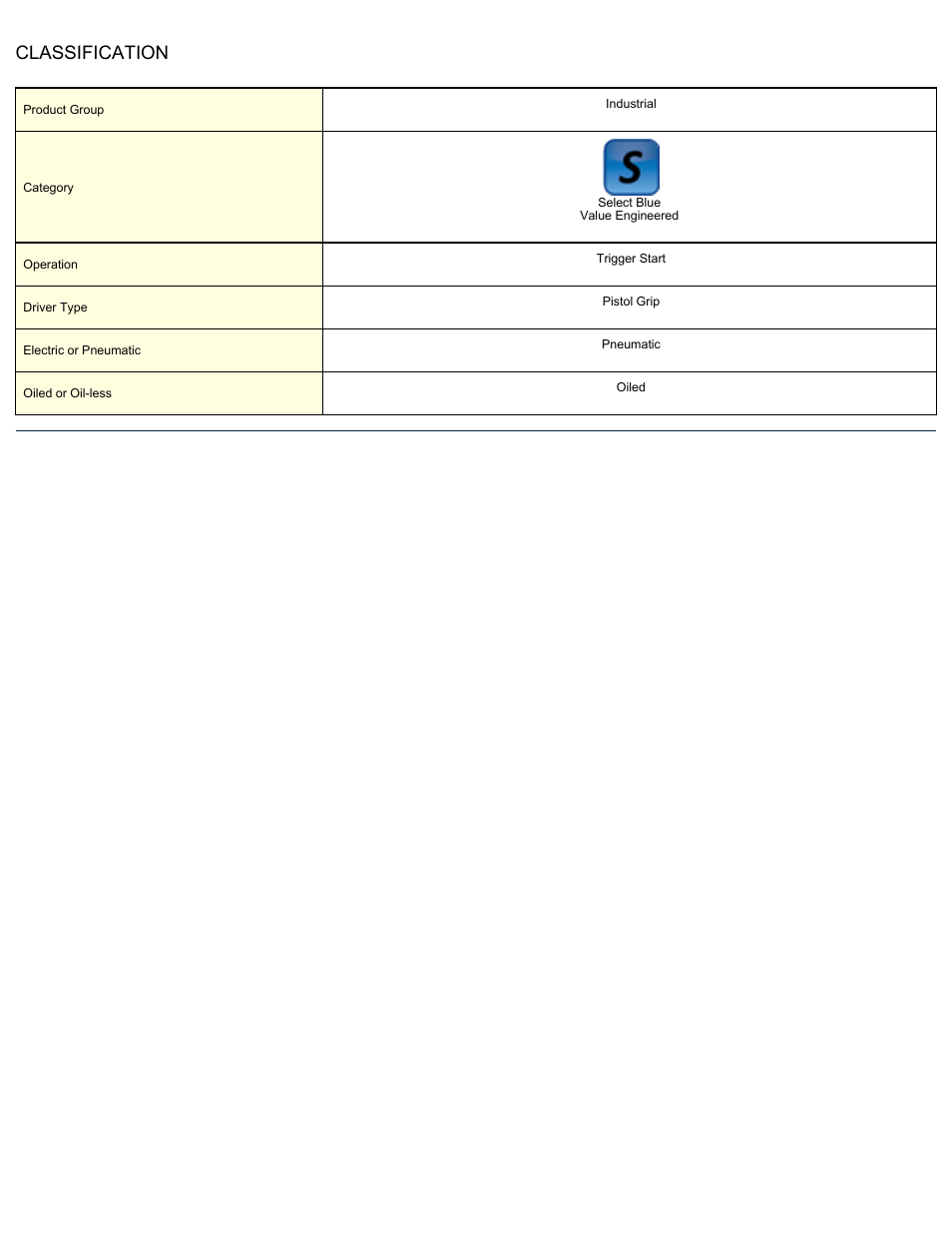 Classification | ASG Jergens ST-6707P-6 User Manual | Page 2 / 2