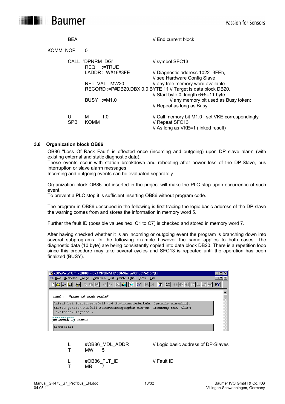 Baumer GK473 User Manual | Page 18 / 32