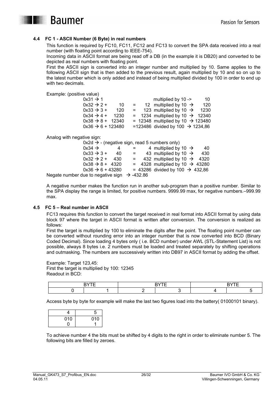 Baumer GK473 User Manual | Page 26 / 32