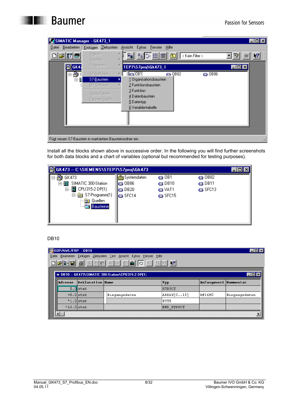 Baumer GK473 User Manual | Page 8 / 32