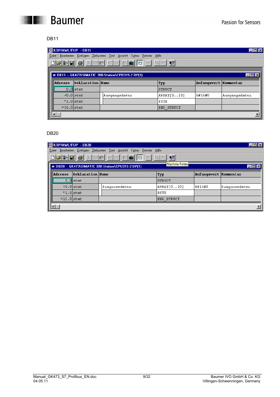 Baumer GK473 User Manual | Page 9 / 32