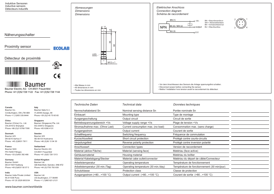 Baumer IFBR 11N33T1/S14L-9 User Manual | 2 pages