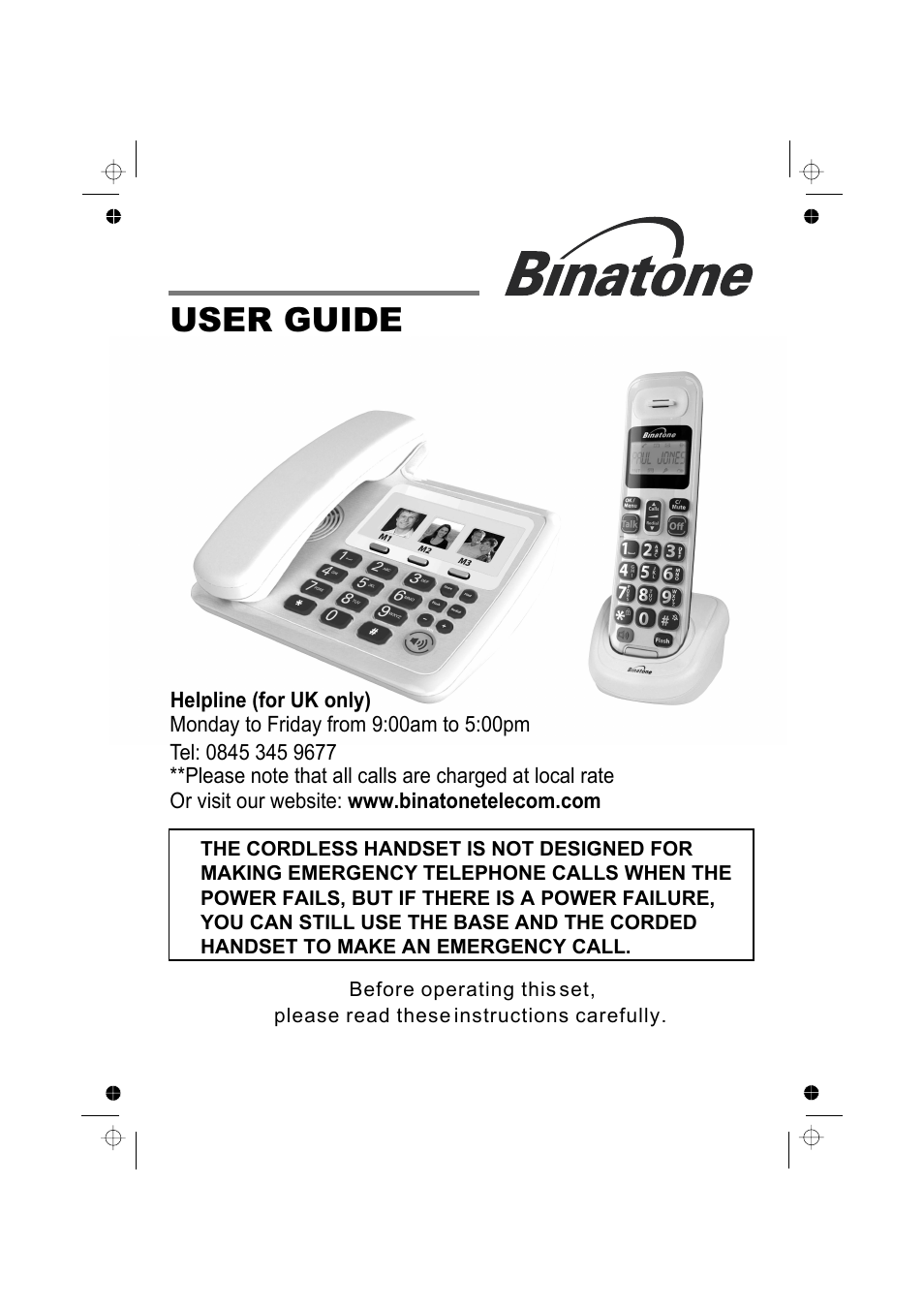 Binatone SPEAKEASY COMBO 2005 TRIPLE User Manual | 36 pages
