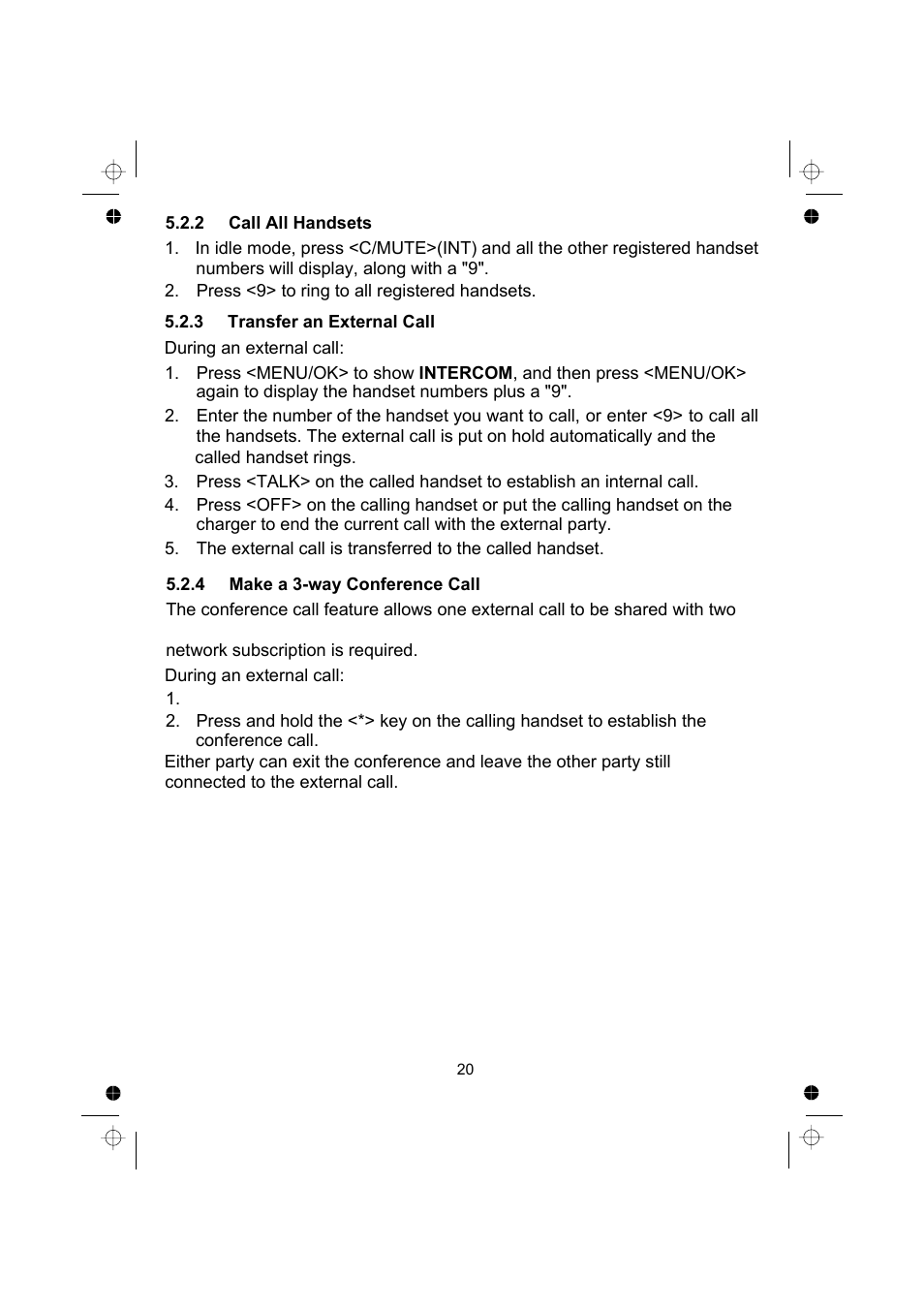 Binatone SPEAKEASY COMBO 2005 TRIPLE User Manual | Page 22 / 36