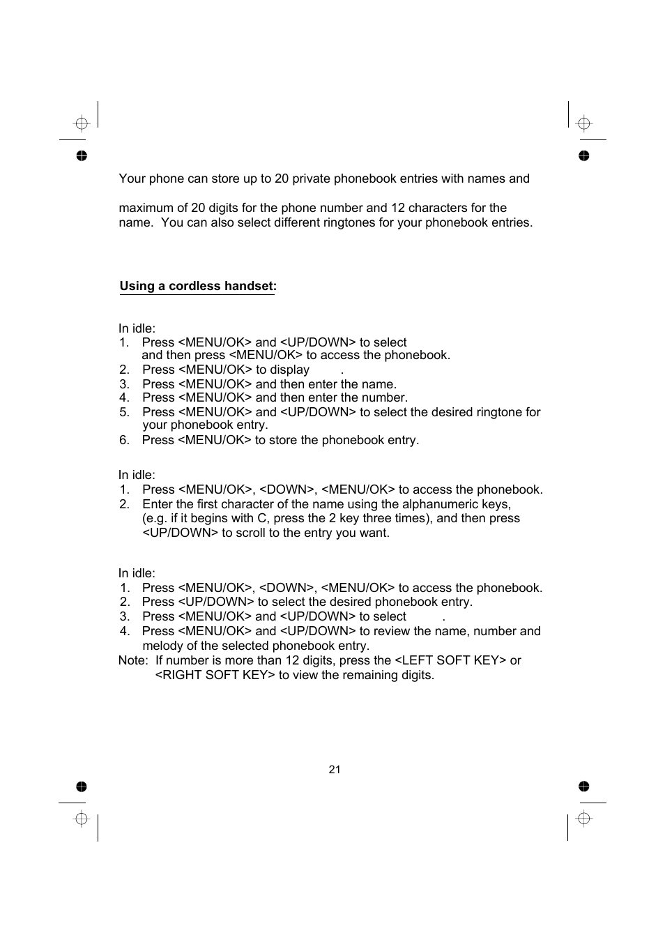 Binatone SPEAKEASY COMBO 2005 TRIPLE User Manual | Page 23 / 36