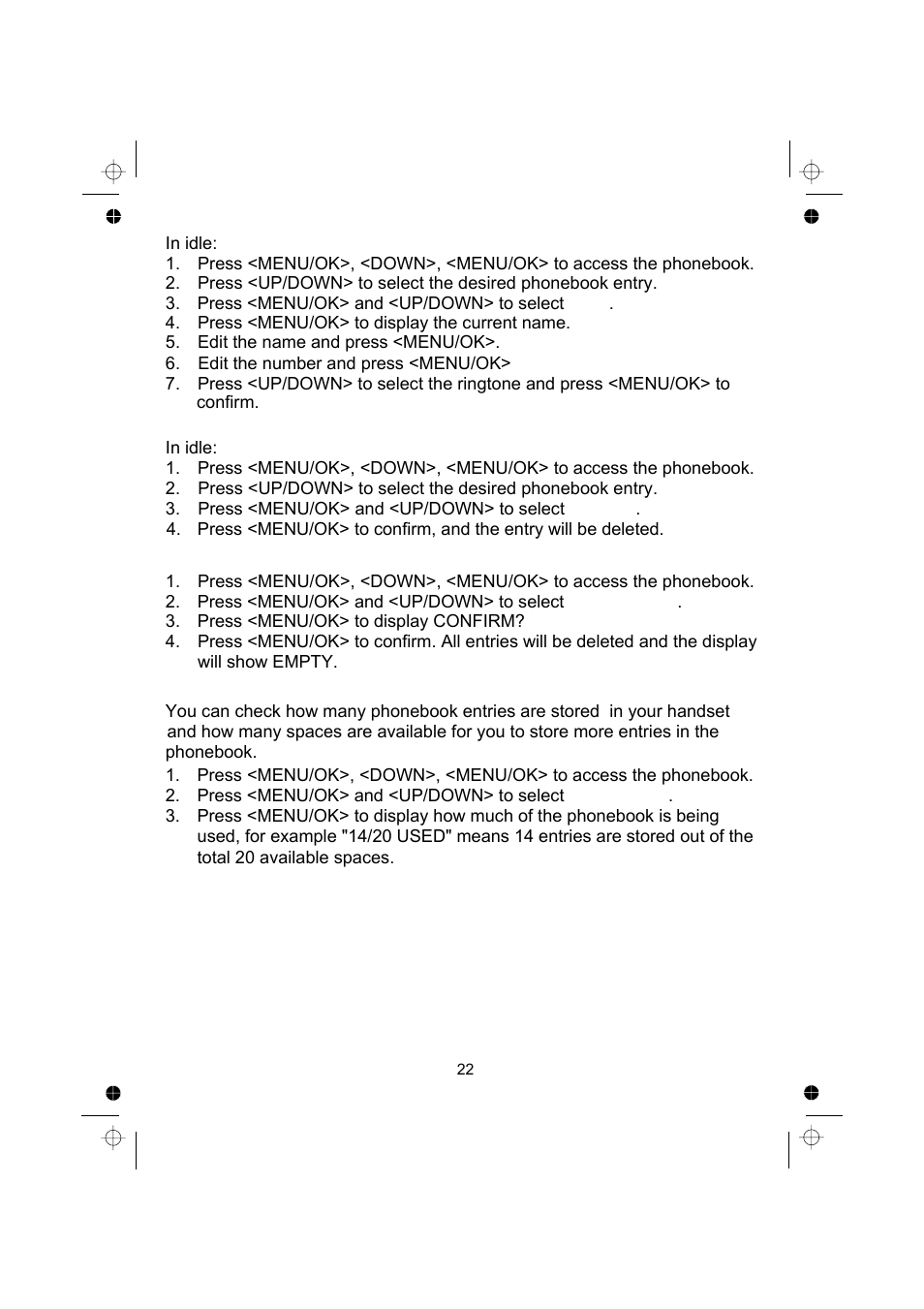 Binatone SPEAKEASY COMBO 2005 TRIPLE User Manual | Page 24 / 36