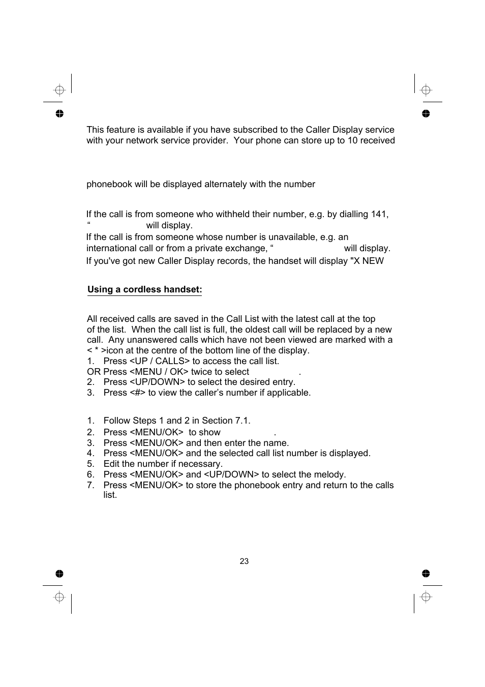 Binatone SPEAKEASY COMBO 2005 TRIPLE User Manual | Page 25 / 36