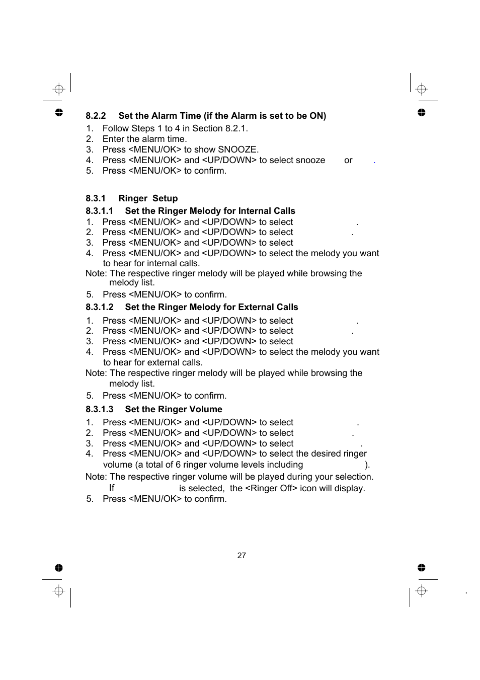 Binatone SPEAKEASY COMBO 2005 TRIPLE User Manual | Page 29 / 36
