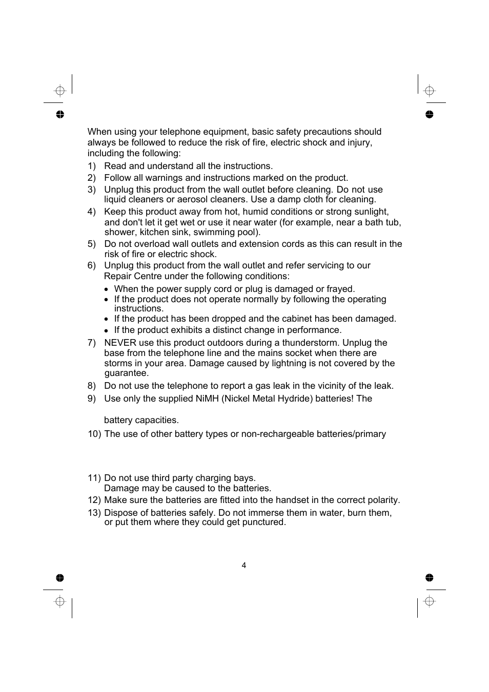 Binatone SPEAKEASY COMBO 2005 TRIPLE User Manual | Page 6 / 36