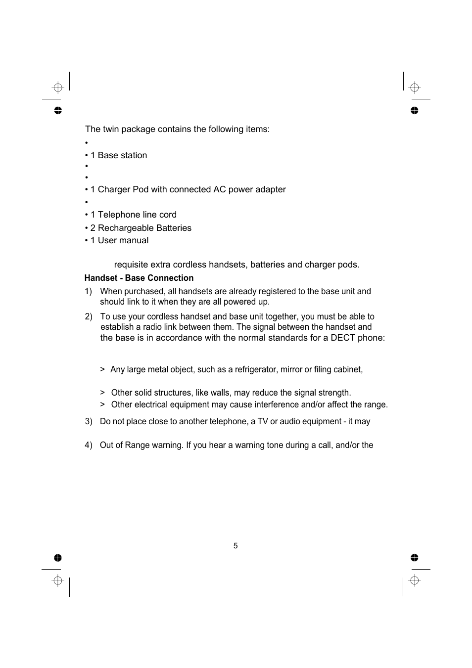 Binatone SPEAKEASY COMBO 2005 TRIPLE User Manual | Page 7 / 36