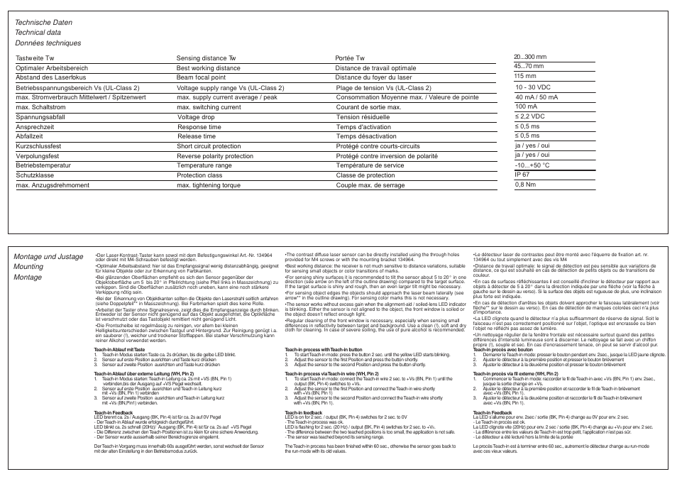 Baumer OZDK 14P1901/S14 User Manual | Page 2 / 2