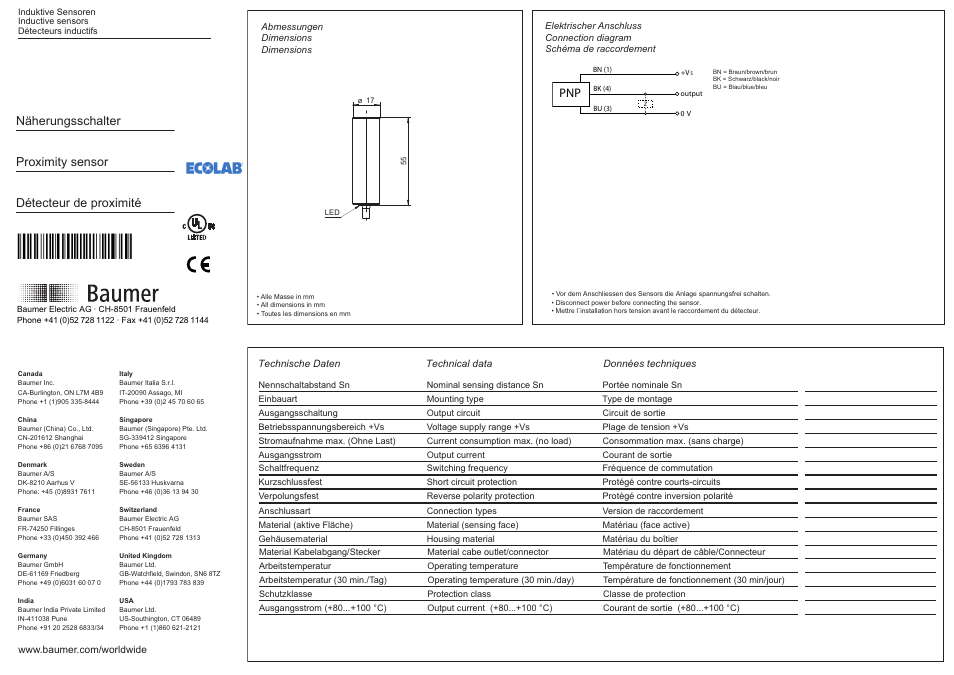 Baumer IFBR 17P37T1/L-9 User Manual | 2 pages