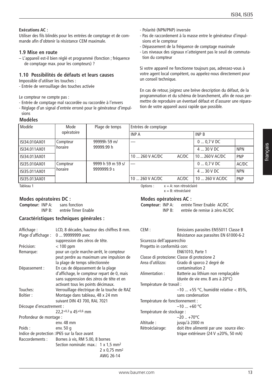 Baumer ISI35 User Manual | Page 13 / 20