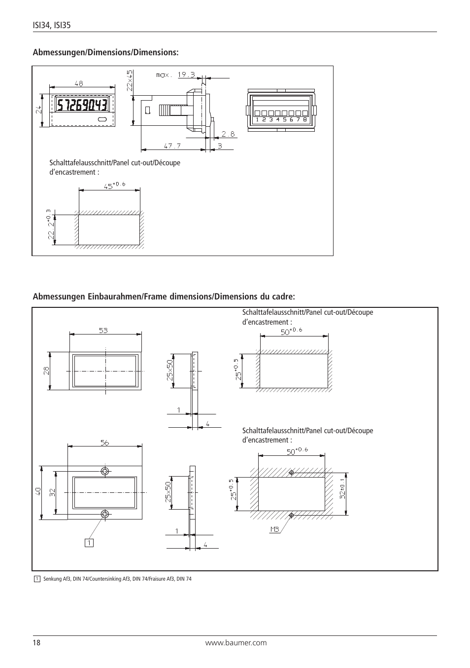 Baumer ISI35 User Manual | Page 18 / 20