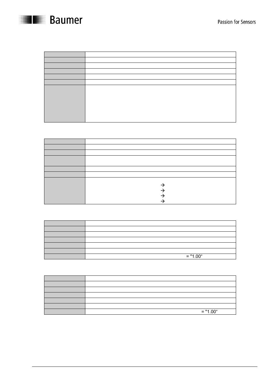 Baumer G0-GB-GXP5W/S/H-GXU5W/S User Manual | Page 24 / 48