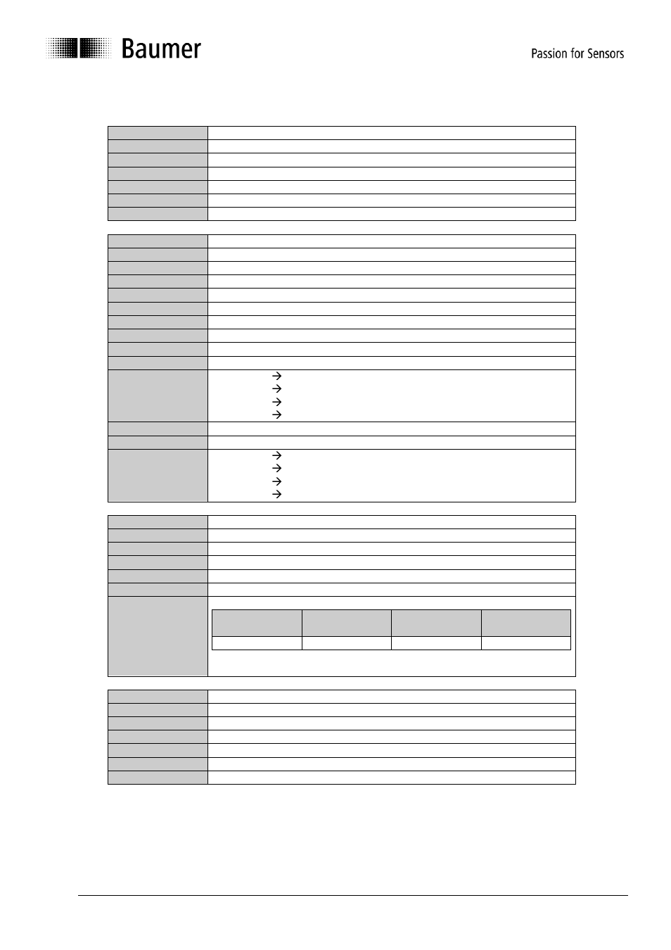 Baumer G0-GB-GXP5W/S/H-GXU5W/S User Manual | Page 28 / 48