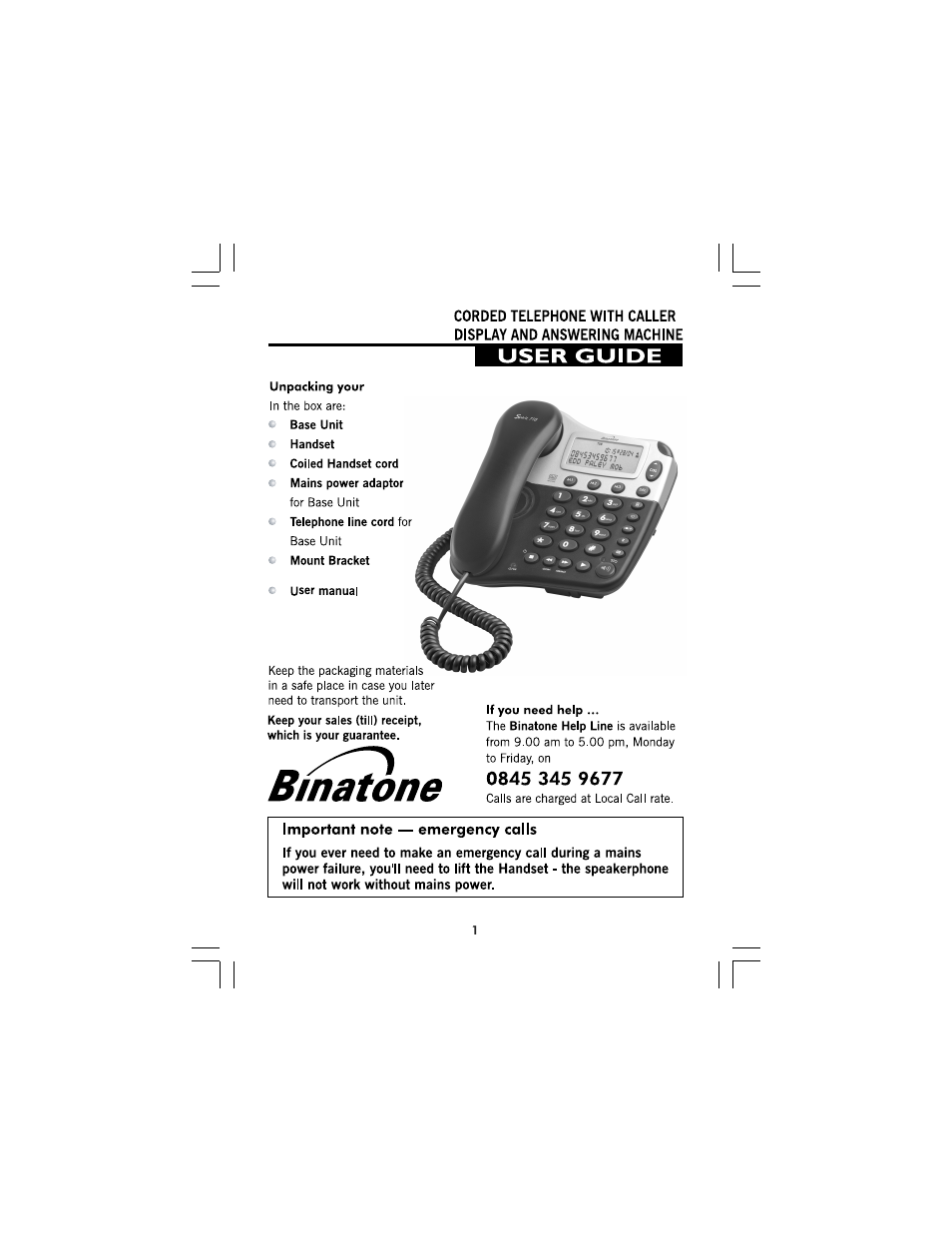 Binatone 710 User Manual | 32 pages