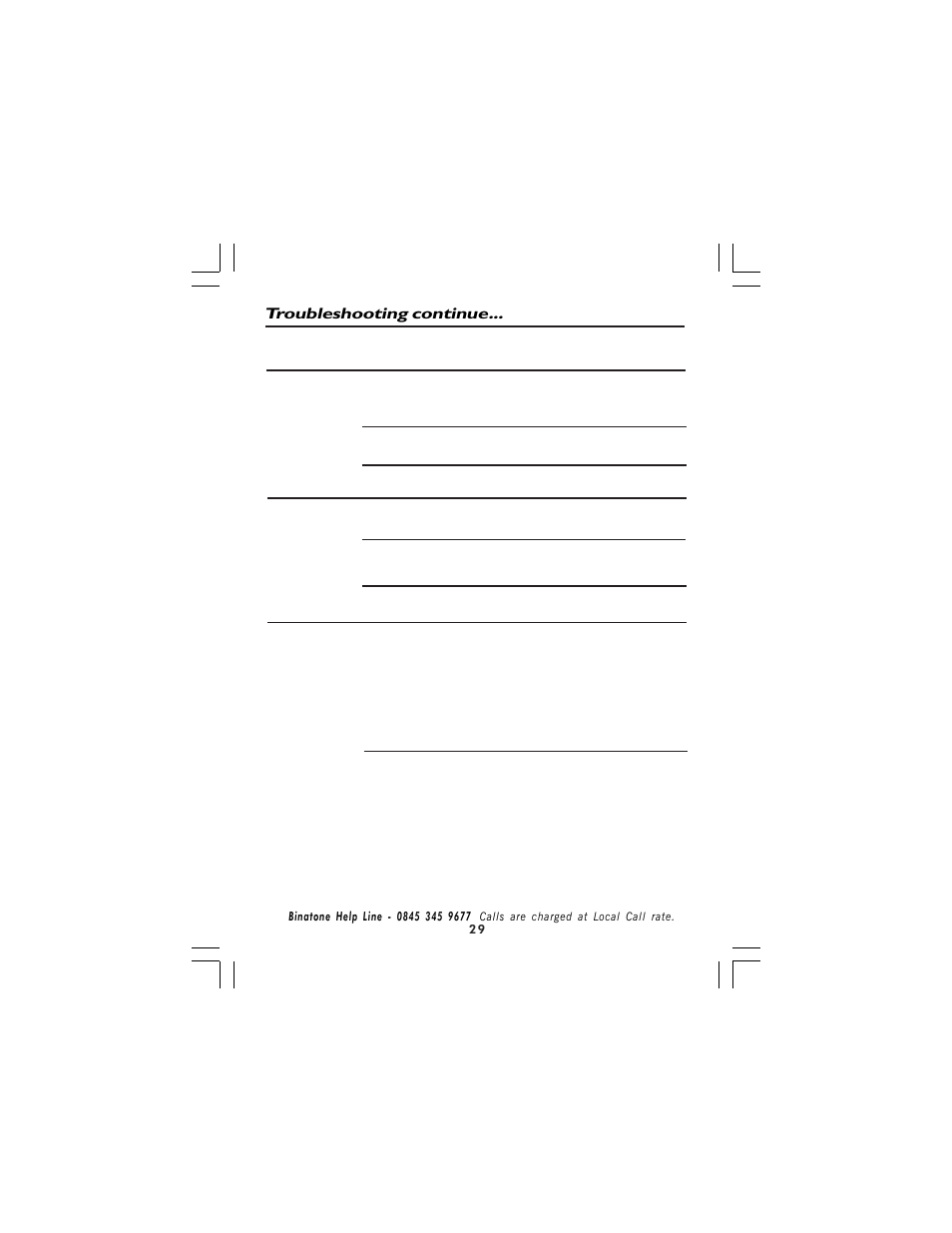 Binatone 710 User Manual | Page 29 / 32