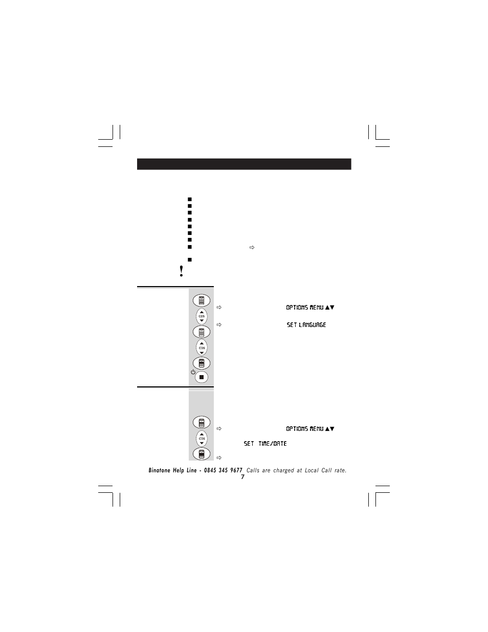 Setting up the spirit 710 | Binatone 710 User Manual | Page 7 / 32